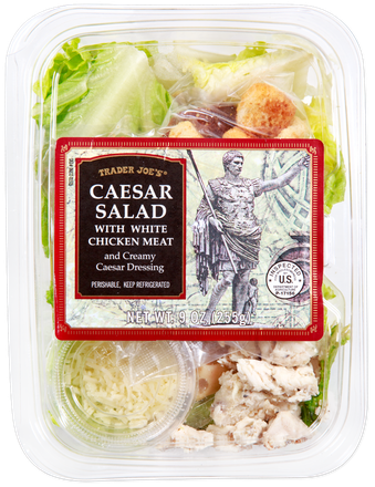 Caesar Salad with White Chicken Meat