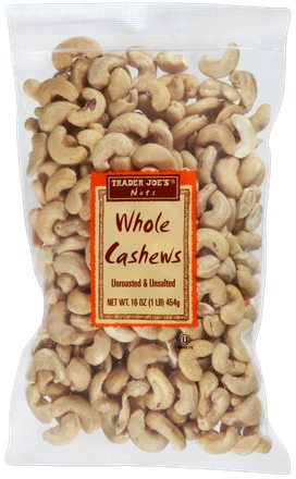 Whole Cashews Unroasted & Unsalted