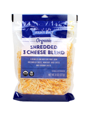 Organic Shredded 3 Cheese Blend