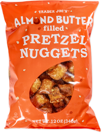 Almond Butter Filled Pretzel Nuggets