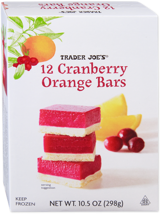 12 Cranberry Orange Bars