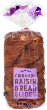 Cinnamon Raisin Bread Sliced