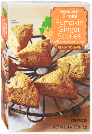 12 Mini Pumpkin Ginger Scones
