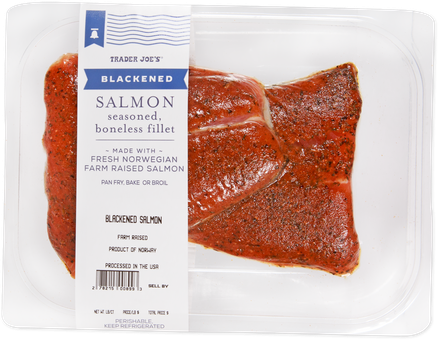 Blackened Salmon Seasoned Boneless Fillet