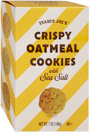 Crispy Oatmeal Cookies with Sea Salt