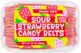 Sour Strawberry Candy Belts