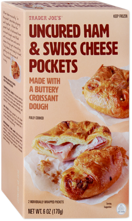 Uncured Ham & Swiss Cheese Pockets