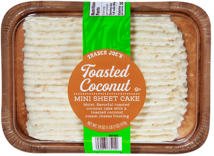 Toasted Coconut Mini Sheet Cake