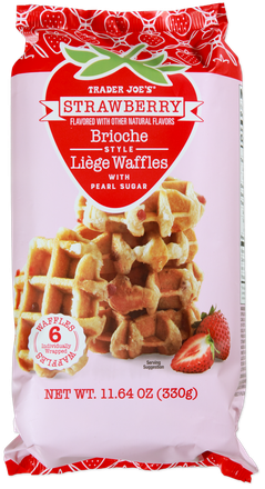 Strawberry Brioche Style Liège Waffles