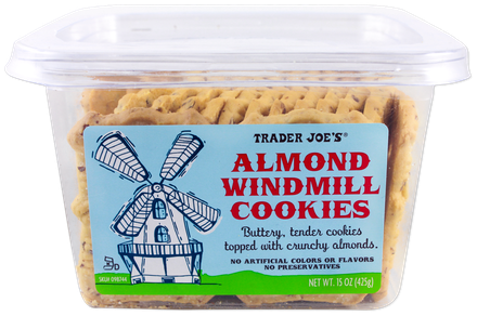 Almond Windmill Cookies